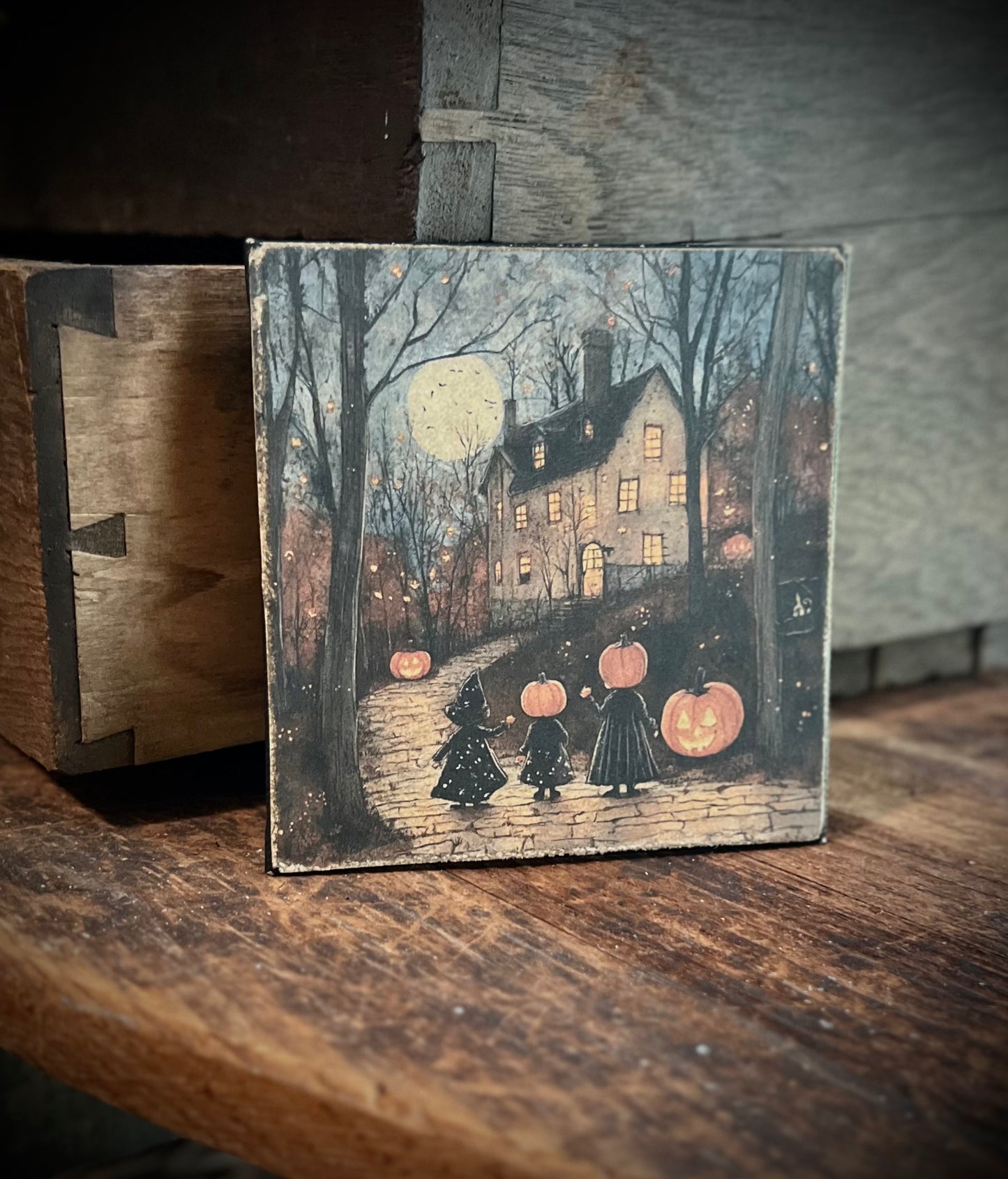 Fall - trick/treat cupboard print