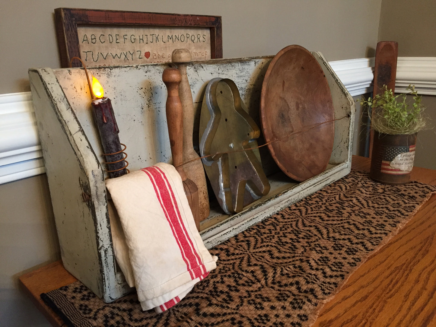 Primitive Bowl Shelf